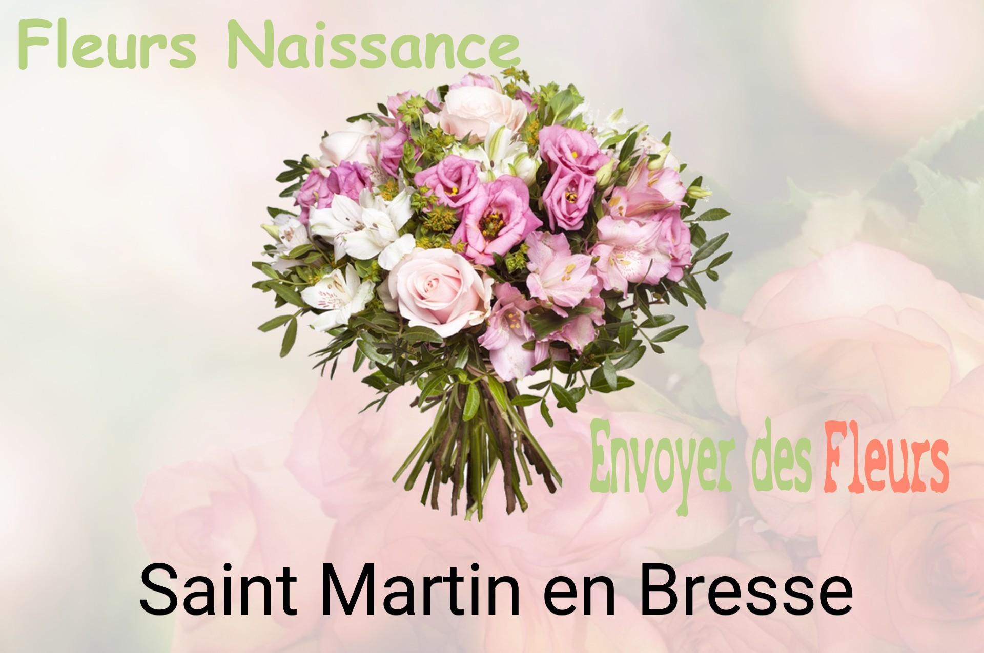 Bouquet de fleurs de naissance livré à Saint-Martin-en-Bresse